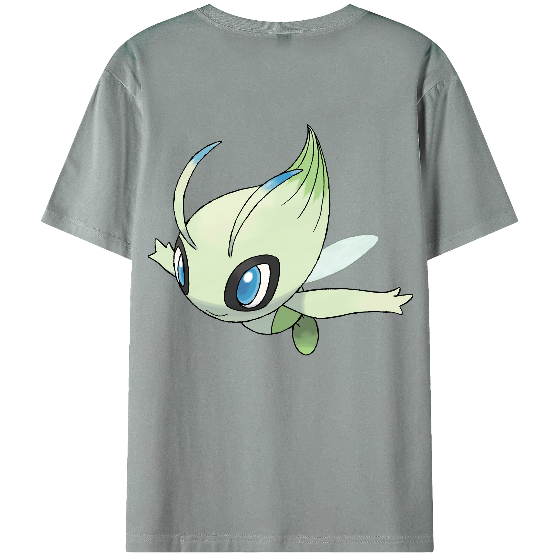 （画像用） ポケットモンスター Pokémon 綿100％ メンズ半袖Tシャツ（バックプリント） 通気性